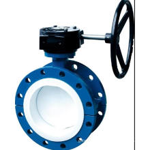 Worm Gear Wafer Lined Butterfly Valve